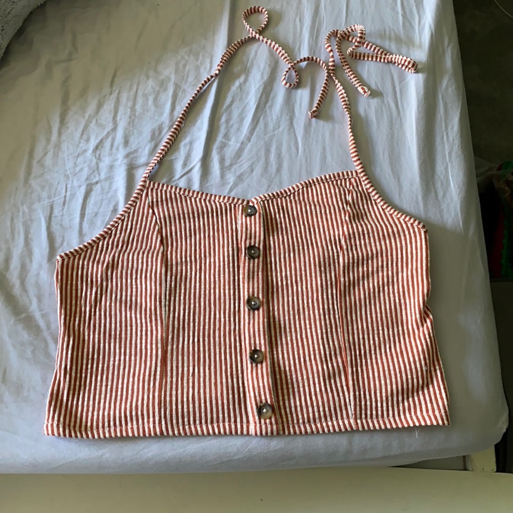 American Eagle Tie Halter Top